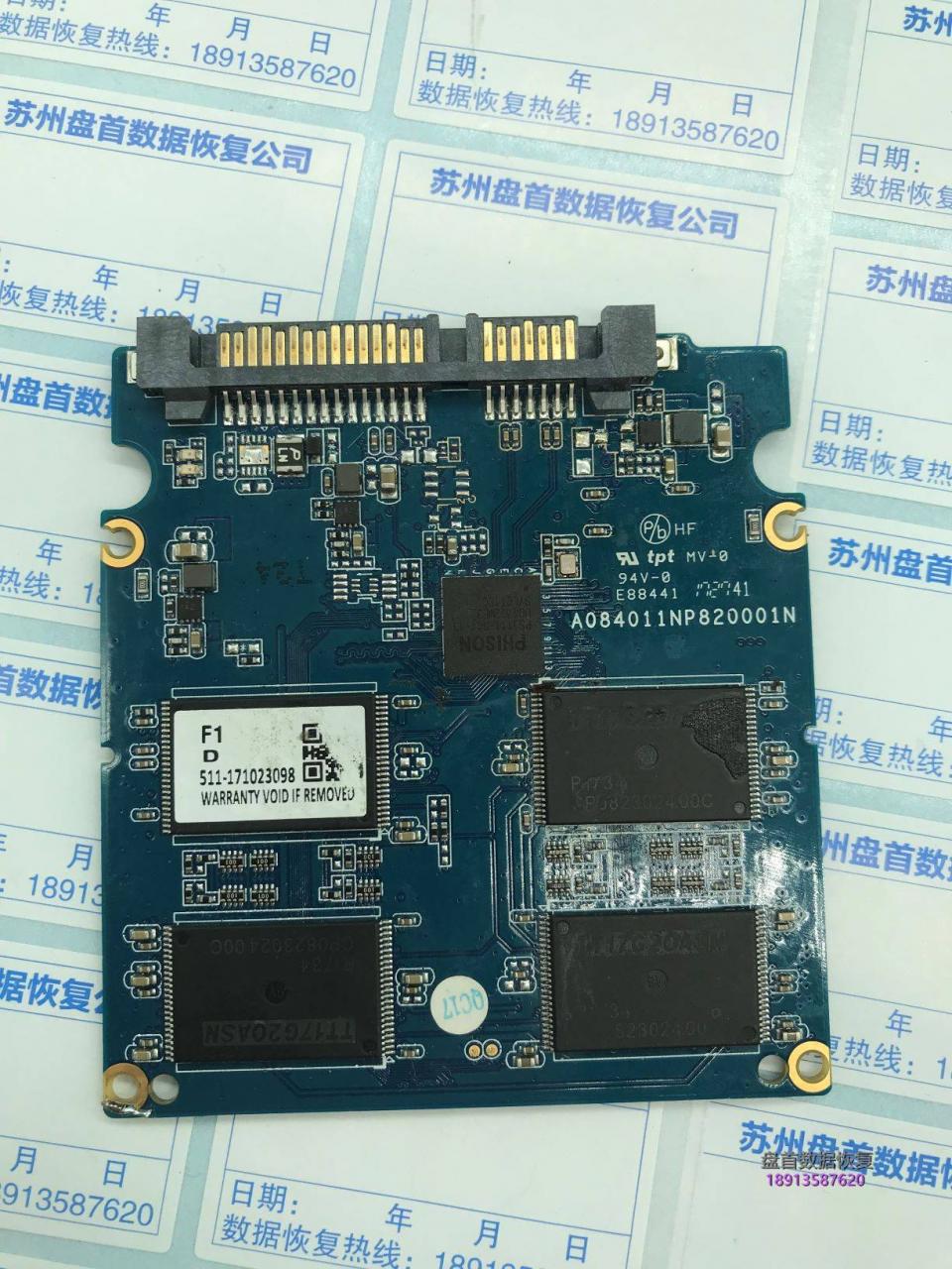 完美恢复影驰GALAX TA1D0120A主控PS3111的SSD固态硬盘二次数据数据成功
