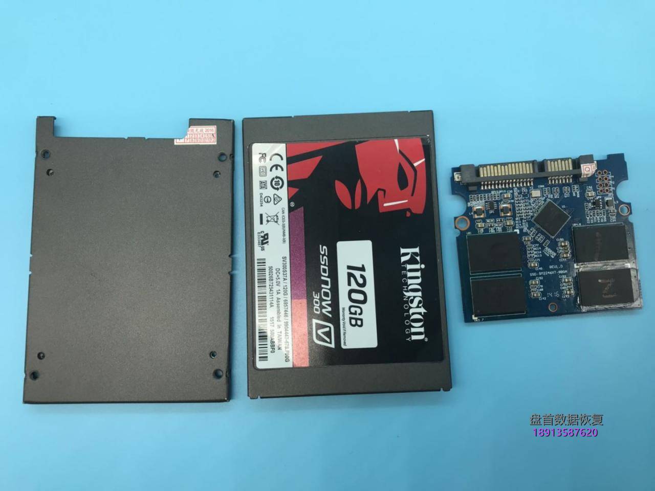 金士顿sv300s37a假的ssd固态硬盘掉盘不识别sm2246xt主控芯片拆芯 金士顿SV300S37A假的SSD固态硬盘掉盘不识别SM2246XT主控芯片拆芯片数据恢复成功