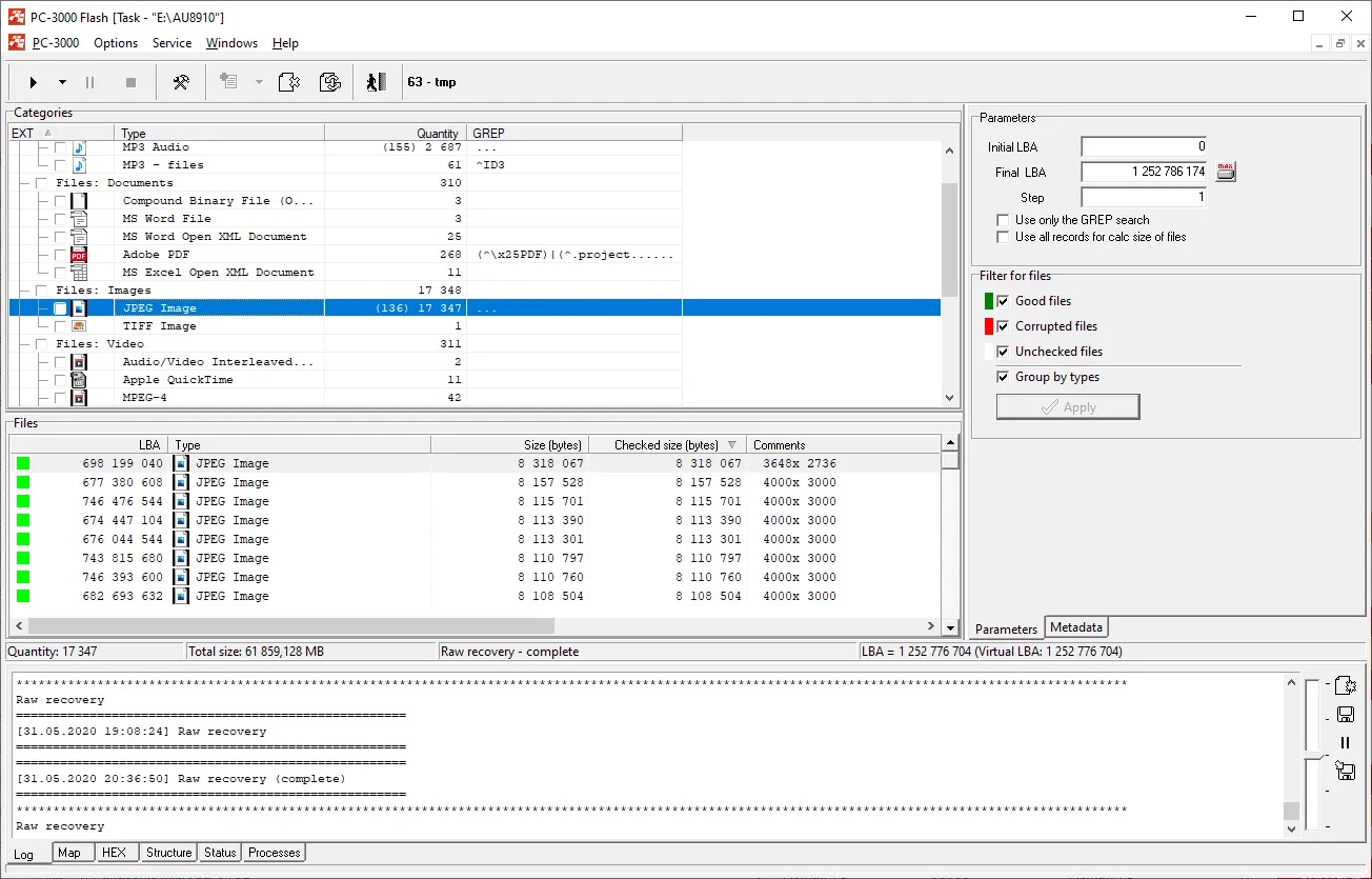 PC-3000 Flash如何使用最新的AU89102DF主控从NAND闪存驱动器中恢复数据