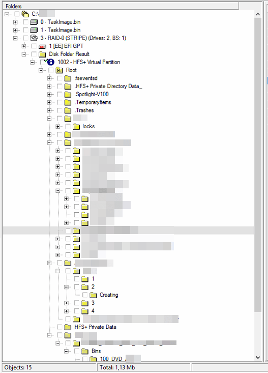 PC-3000 Data Extractor RAID版案例研究:苹果磁盘阵列的RAW方式恢复数据