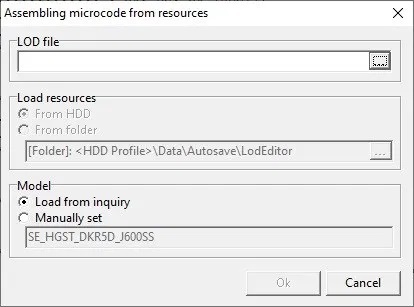 PC-3000 SAS如何使用“下载微码”功能更改固件,型号和供应商