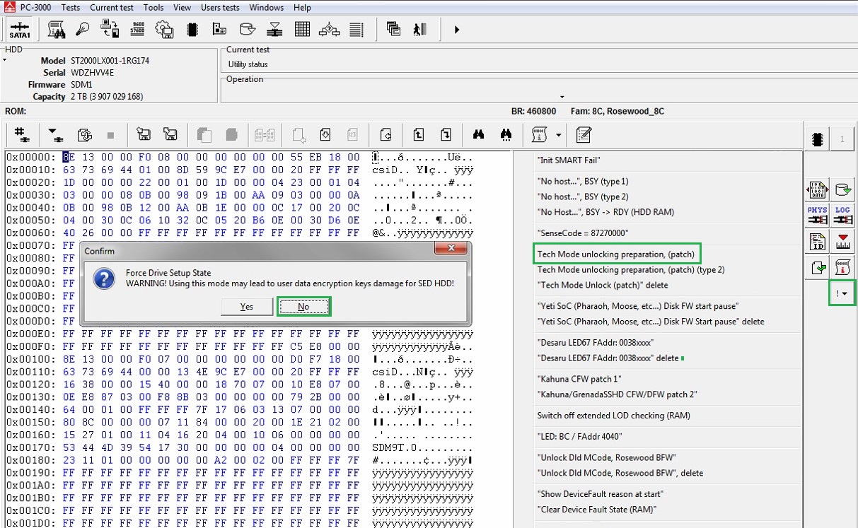 PC3000如何用损坏的NAND芯片修复Rosewood固态混合硬盘