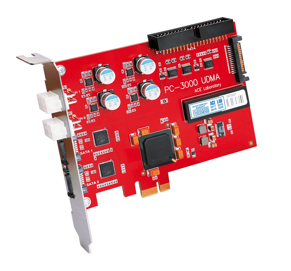 PC3000 UDMA-E（红卡）盘首设备展示