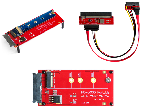 PC-3000 Portable III简称(P3) PCIe SSD/NVMe协议SSD数据恢复设备